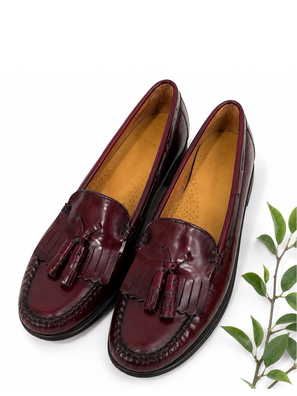 Vintage Women’s G.H. Bass Jackie Oxblood Leather Kiltie Tassel Loafers 8M